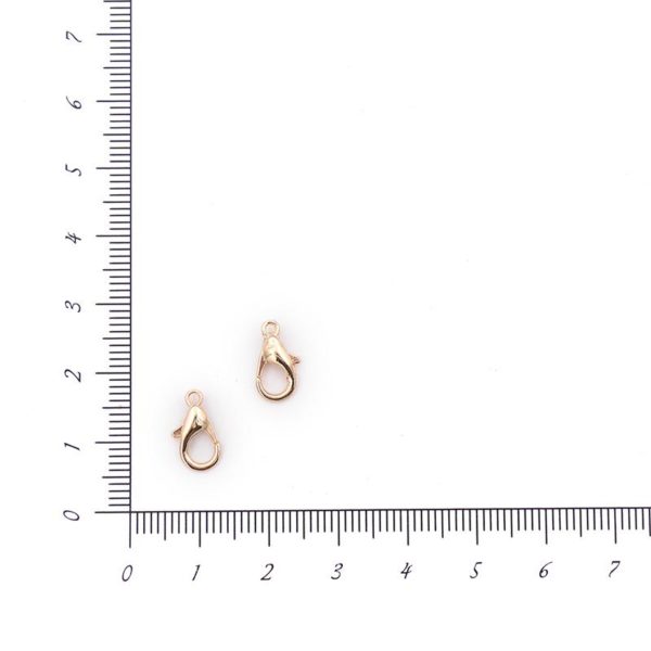 Замок для бижутерии 12мм (золото)